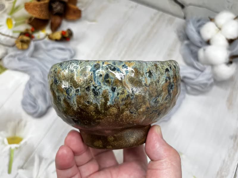 手作 手捏陶 柴燒茶碗 茶杯 點心碗