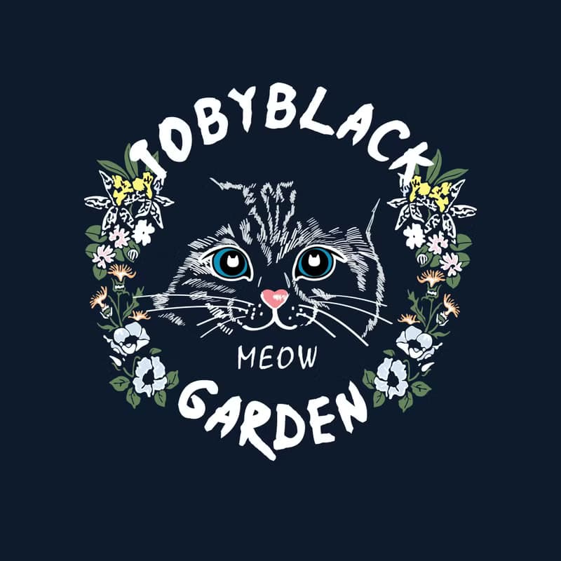 GARDEN CAT 女裝短版衛衣 by Toby Black