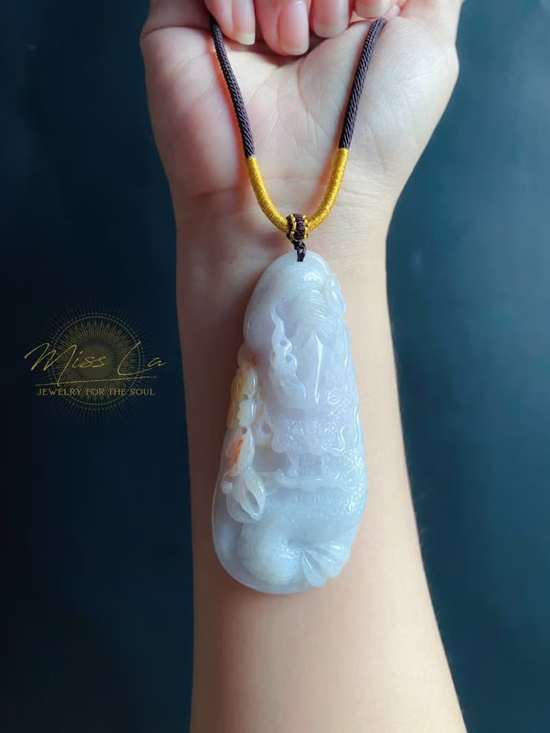 帶紅翡 鎮煞貴龍牌 天然緬甸玉翡翠 吊墜 招財守護 平安富貴 項鍊