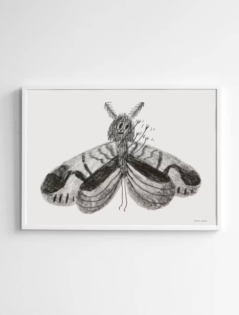 Karin Cyrén  - 瑞典藝術家設計海報 BUTTERFLY POSTER