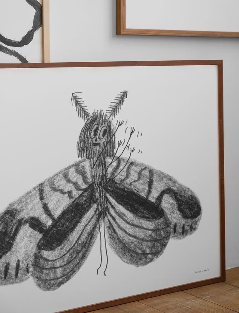 Karin Cyrén  - 瑞典藝術家設計海報 BUTTERFLY POSTER