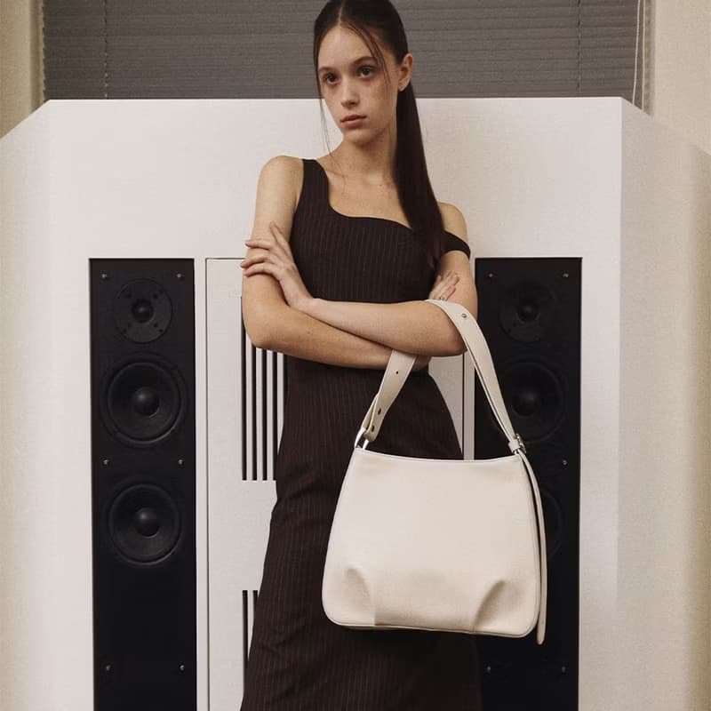 韓國製 MUR Att 手袋/單肩包/手提袋 (Plain Cream)