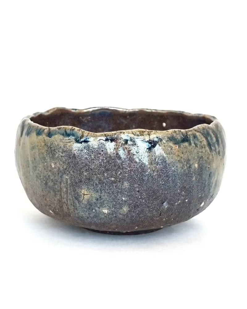茶碗_柴燒的彩衣_【自然落灰、流釉、金銀彩】