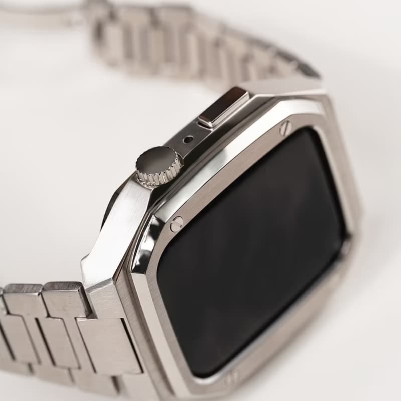 Apple watch - 細緻打磨不鏽鋼保護殼x錶帶套組 - 鋼殼