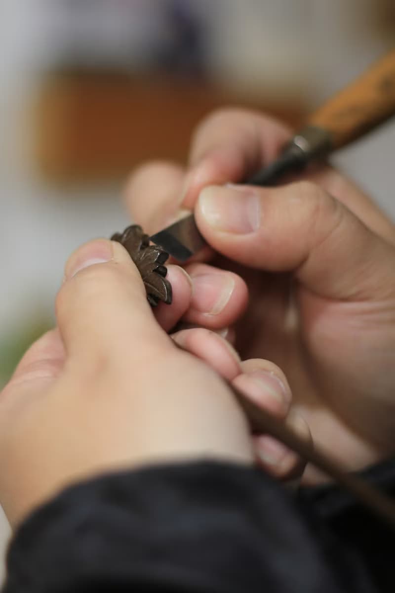 壹染指原創 | 手工木雕髮簪 | 楓葉 牡丹 葡萄 | 黃楊木 烏木