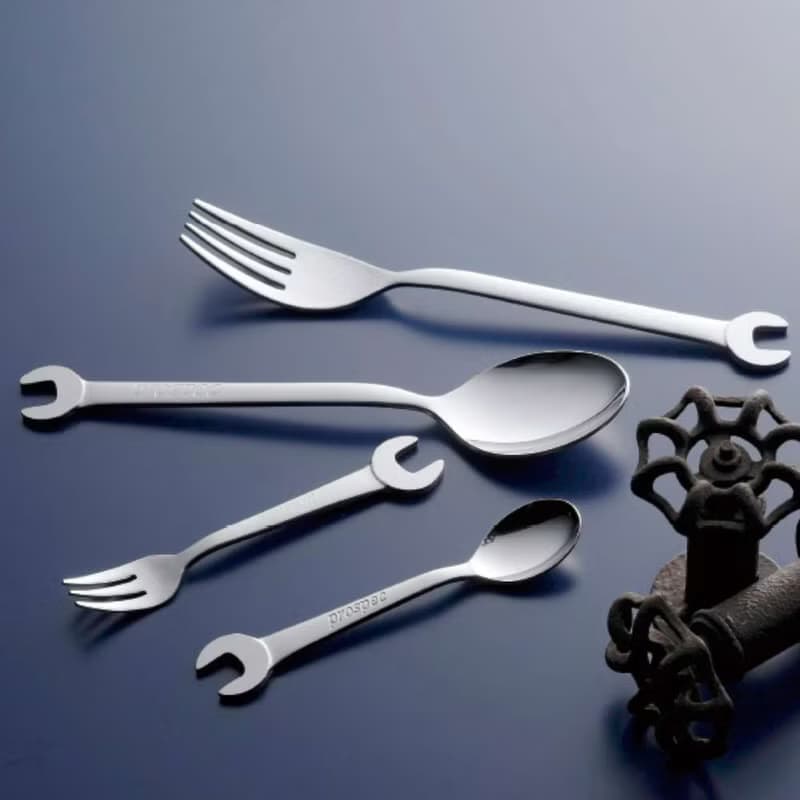 日本【SALUS 佐藤金屬】工業風扳手餐具