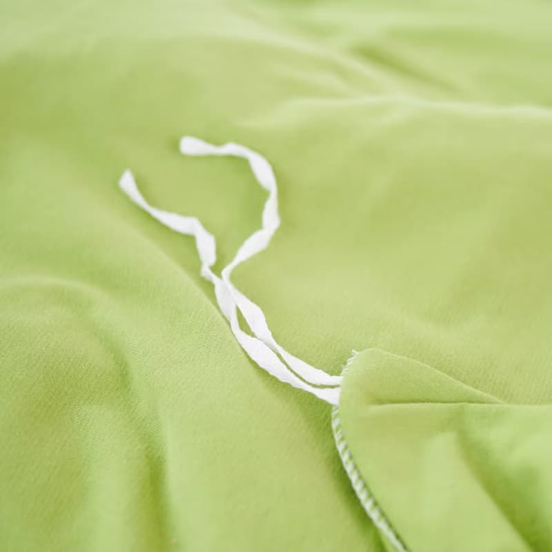 (單人)膠原狐狸緹花寢具-狐狸點點/抹茶綠∣床包、被套、枕套