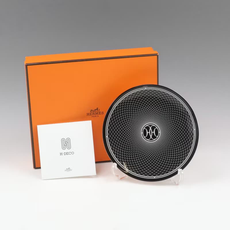 【日本直送】エルメス HERMES アッシュデコ Hデコ 食器 14cm プレート 1枚【未使用】Sランク
