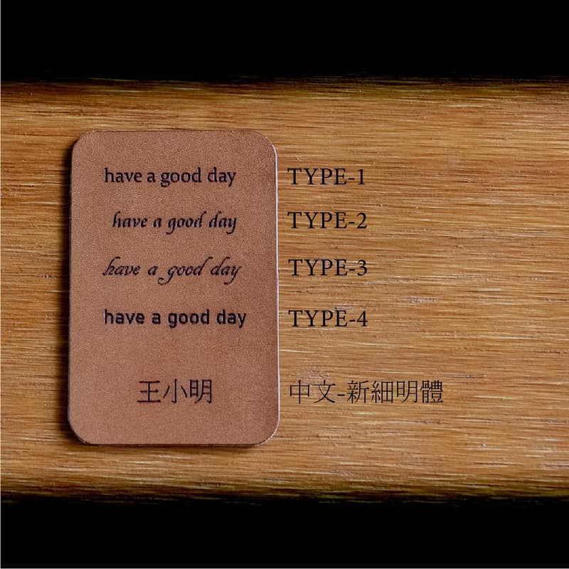 植物鞣手工皮革證件套 附頸繩 義大利皮革黑色 id card holder