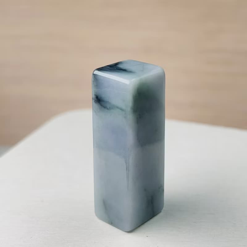 飄烏雞翡翠印章 | 天然緬甸玉A貨翡翠 | 送禮