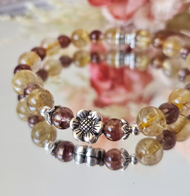 光影之間富貴臨門-純銀水晶手鍊款/高品鈦晶/美品極光23/招財