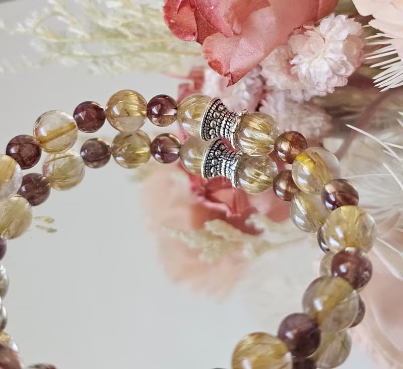 光影之間富貴臨門-純銀水晶手鍊款/高品鈦晶/美品極光23/招財