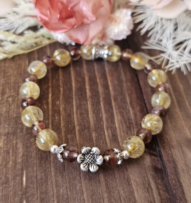 光影之間富貴臨門-純銀水晶手鍊款/高品鈦晶/美品極光23/招財