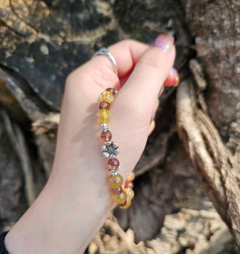 光影之間富貴臨門-純銀水晶手鍊款/高品鈦晶/美品極光23/招財