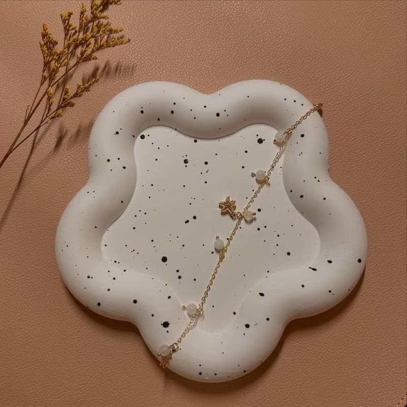 療癒系列No1. 被理解 14K金鍊 × 藍光月光石 × 海星-水晶手鍊