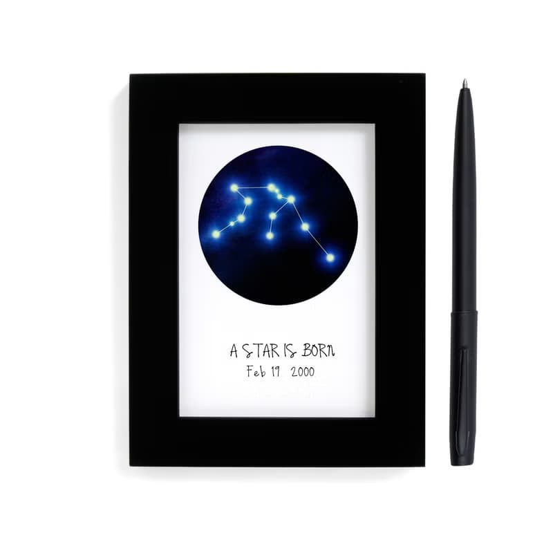 讓愛發光 星座夜光畫  創意生日禮物 天秤座 天蠍座 射手座