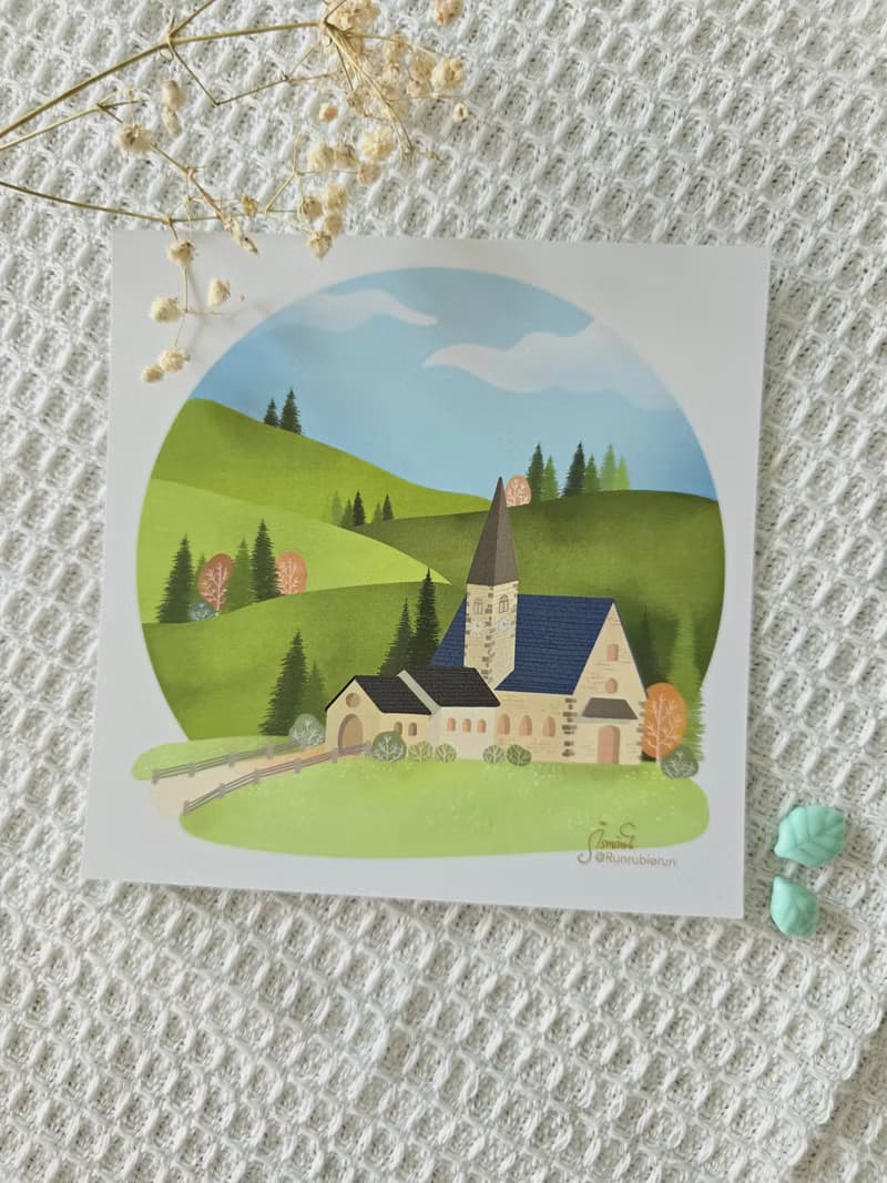 Church postcard.
