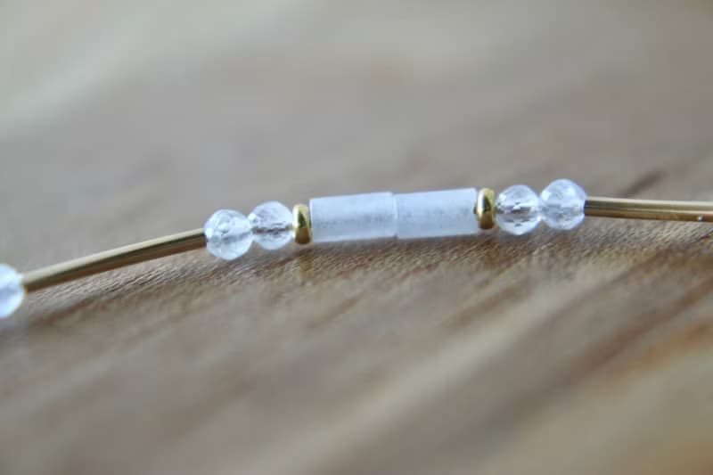 手鍊 月光石 14k包金 - 星空 -