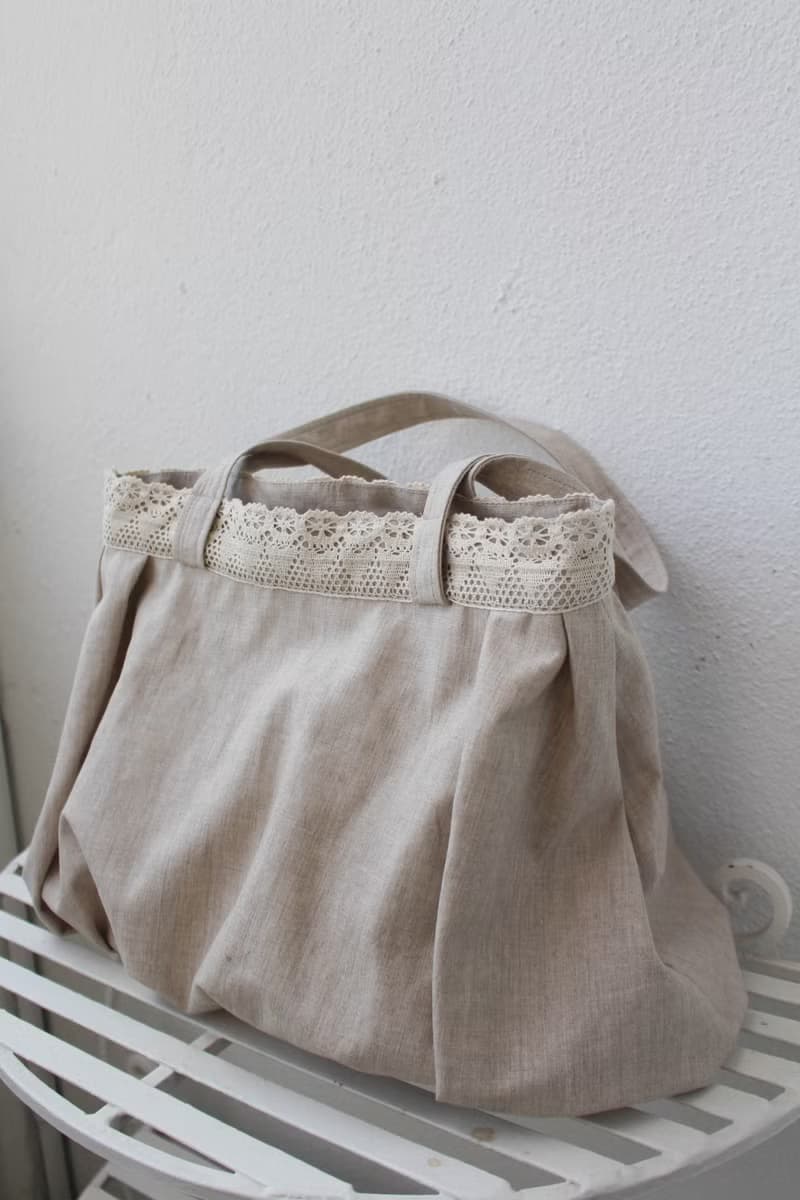 CECILE Classic Lace Handbag / Handmade / EB-639