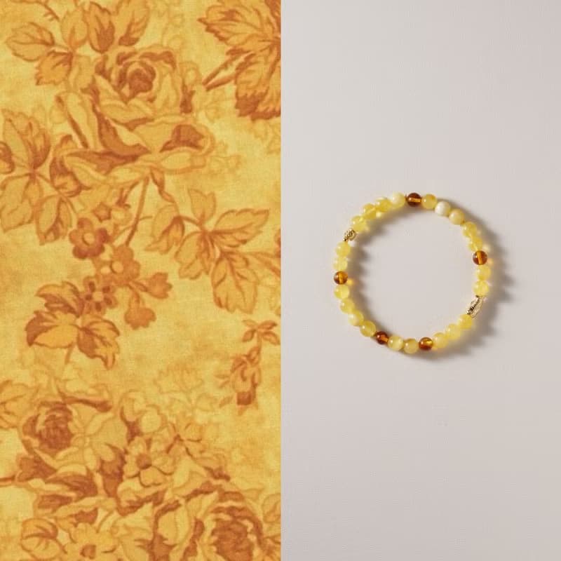 原創手工秋絡天然蜜蠟手串琥珀年年有魚好運s925純銀手鏈生日禮物