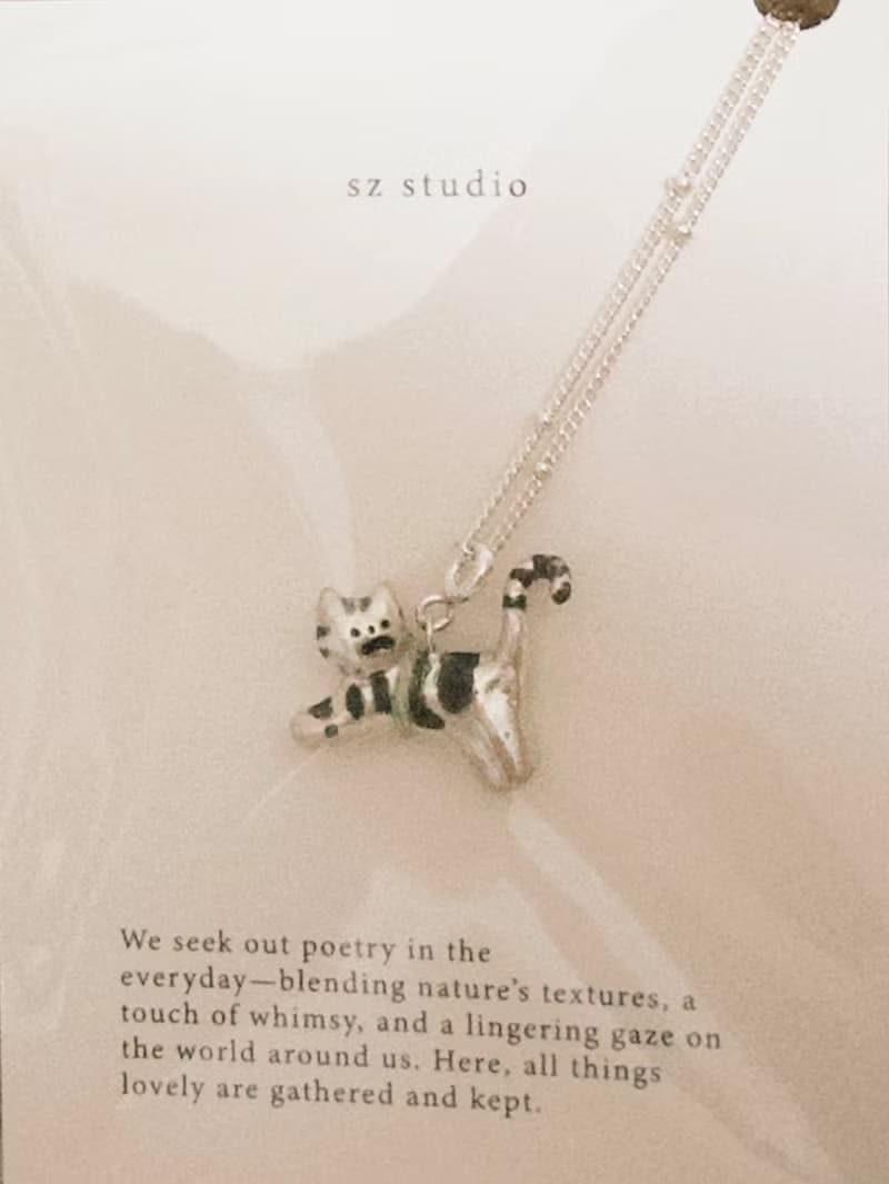 純銀貓貓項鍊-客訂