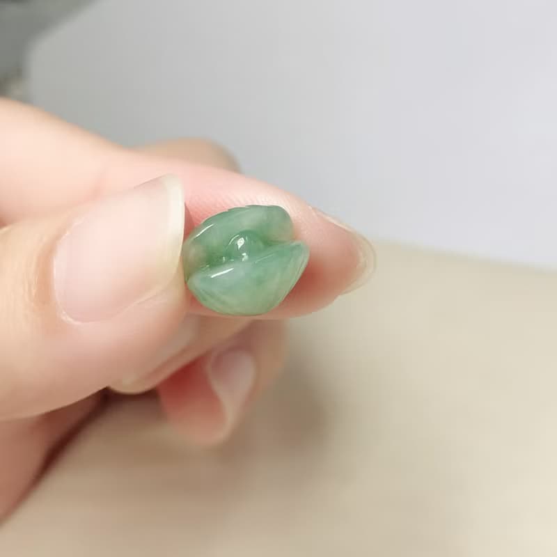 冰飄藍翡翠貝殼 | 天然緬甸A貨翡翠 | 送禮