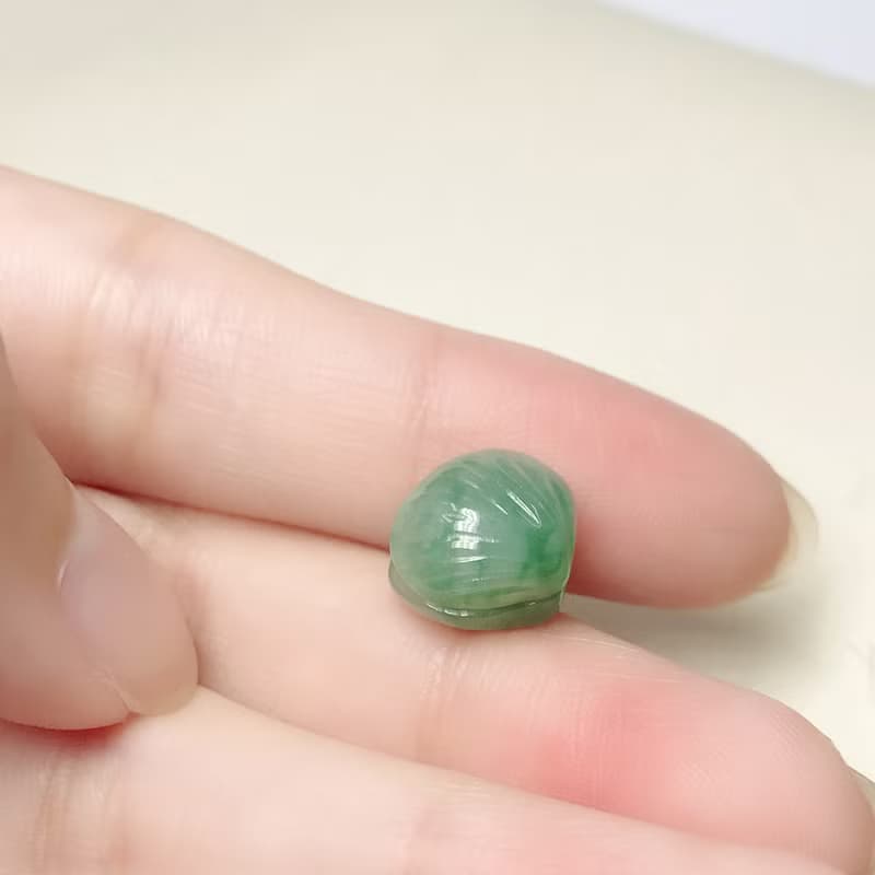 冰飄藍翡翠貝殼 | 天然緬甸A貨翡翠 | 送禮