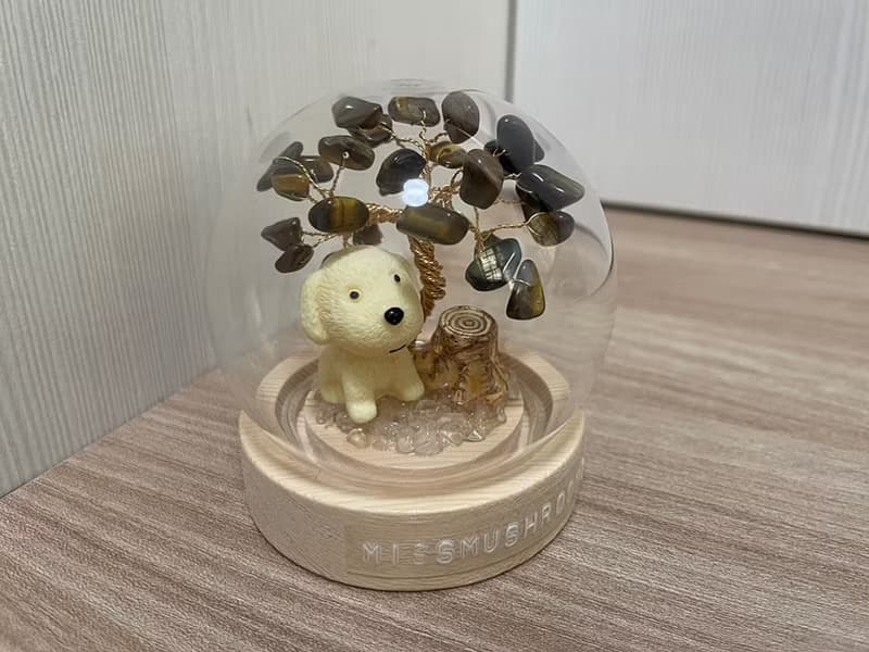 布丁犬款訂製 | 水晶樹系列微景觀水晶球 | 可愛 | 居家擺飾