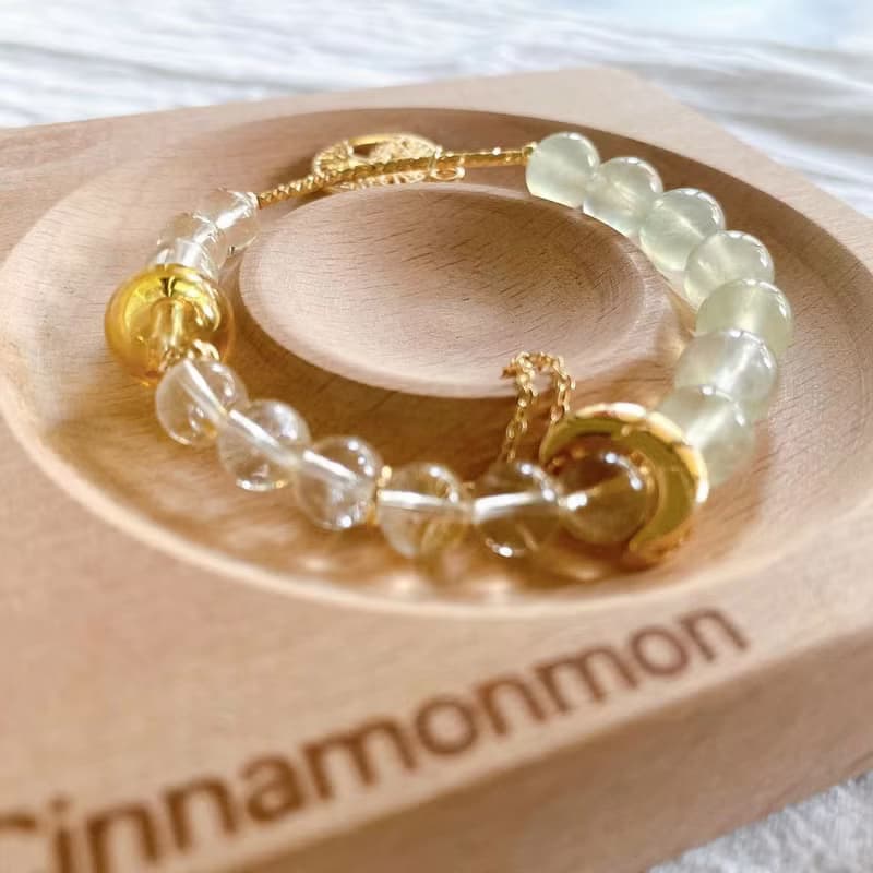 【Cinnamonmon 希娜夢夢】生命之樹 | 葡萄石 黃水晶 事業招財