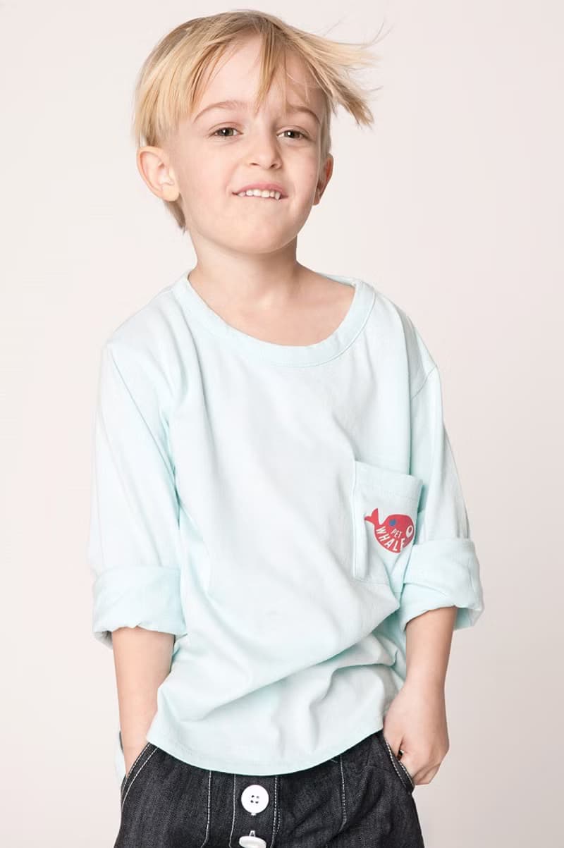 北歐童裝瑞典有機棉軟牛仔褲2歲至10歲深藍