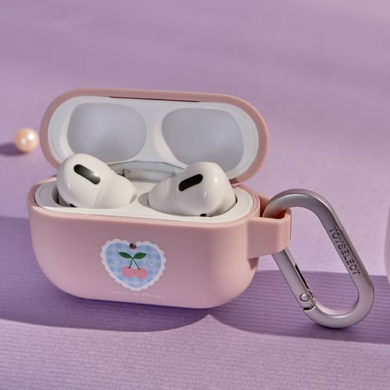 櫻桃格紋強悍防摔AirPods保護套