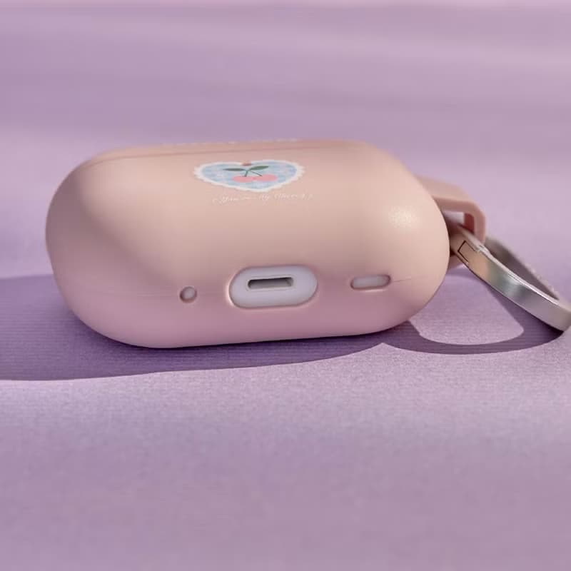 櫻桃格紋強悍防摔AirPods保護套