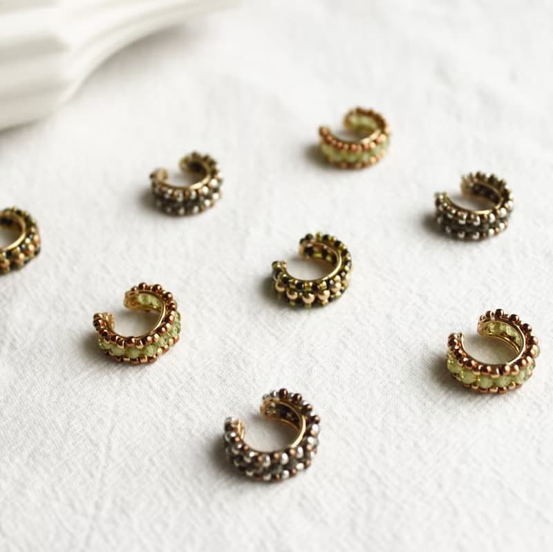 橄欖石耳骨夾 14kgf  橄欖石 耳骨夾 禮物