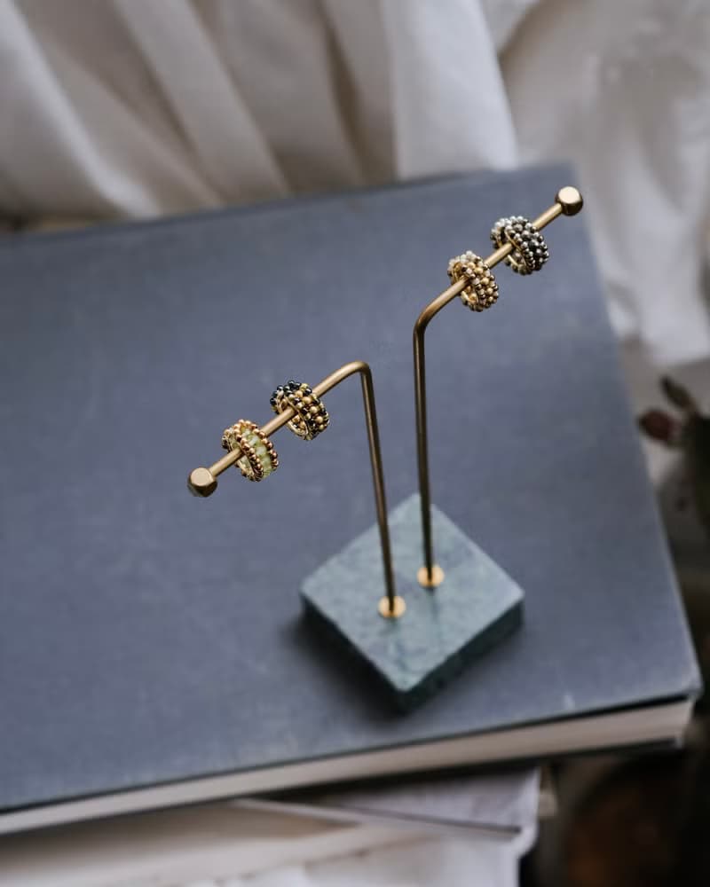 橄欖石耳骨夾 14kgf  橄欖石 耳骨夾 禮物