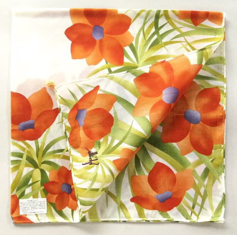 Sybilla Vintage Scarf Floral Bloom 23 x 22.5 inches
