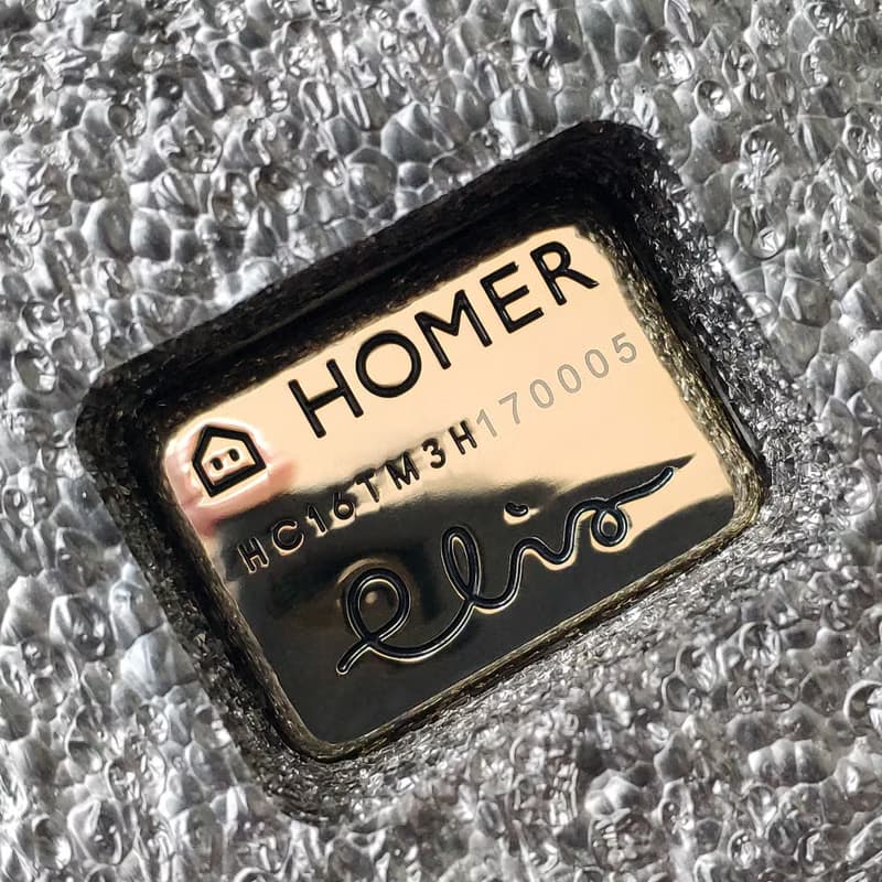 HOMER | 水泥摺紙時鐘 Origami Clock 灰色/曲面/啞光