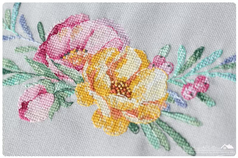 【數位】Watercolor Flower Bouquet I PDF cross stitch pattern