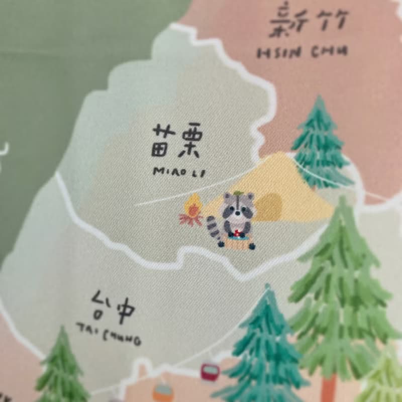 【熱買商品】台灣地圖布幔 - 酪梨森林