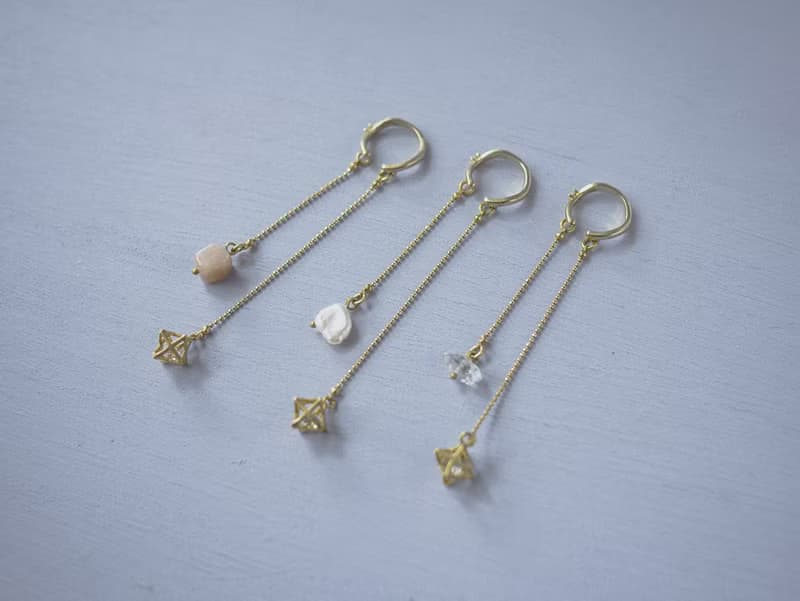 ONCE LITE | 暮光系 - 遊牧 * 赫基蒙水晶 耳骨夾 耳夾