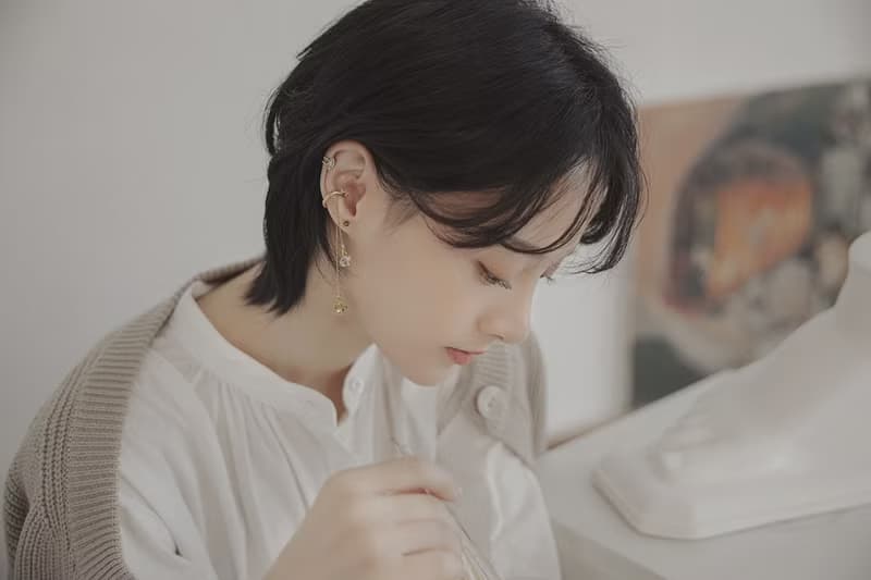 ONCE LITE | 暮光系 - 遊牧 * 赫基蒙水晶 耳骨夾 耳夾