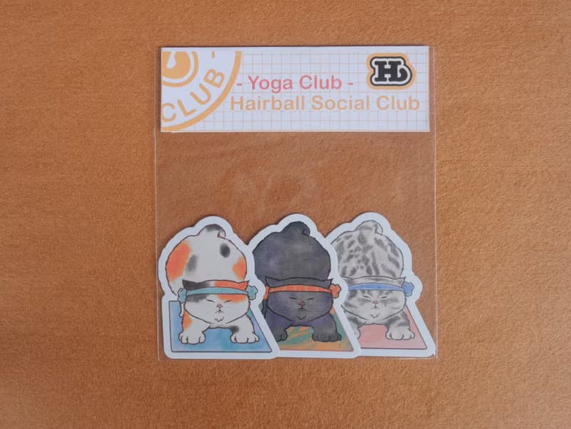 Yoga Club Stickers Set — Hairball Social Club Collections