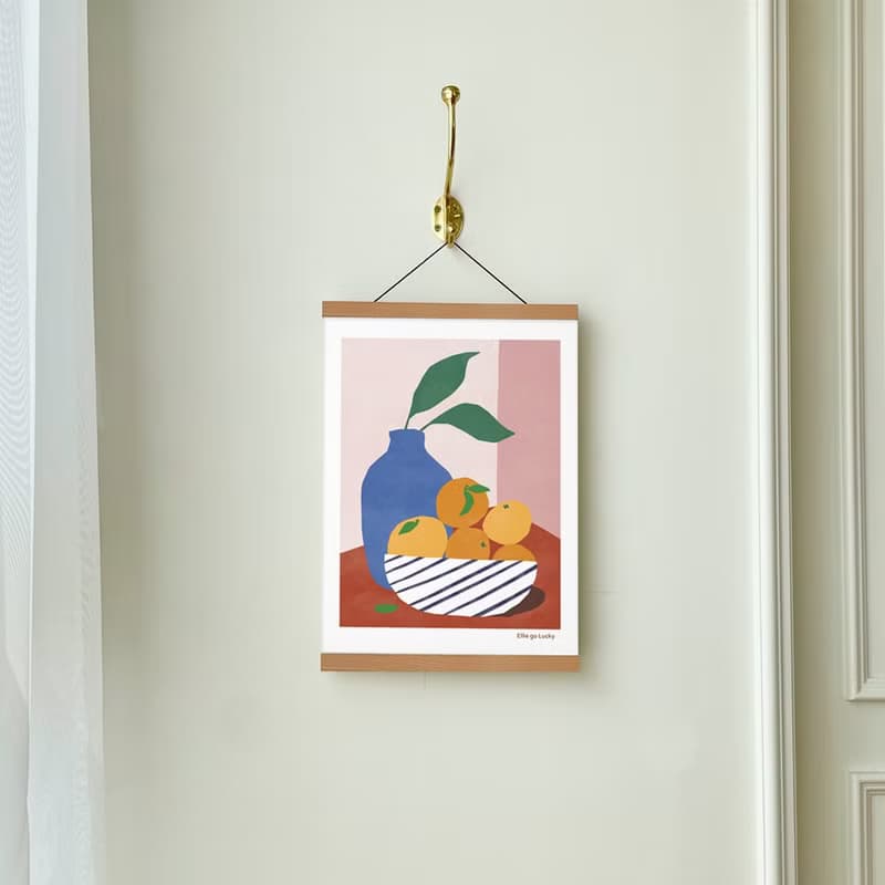 Art print/ Orange Still life / Illustration poster A3 A2