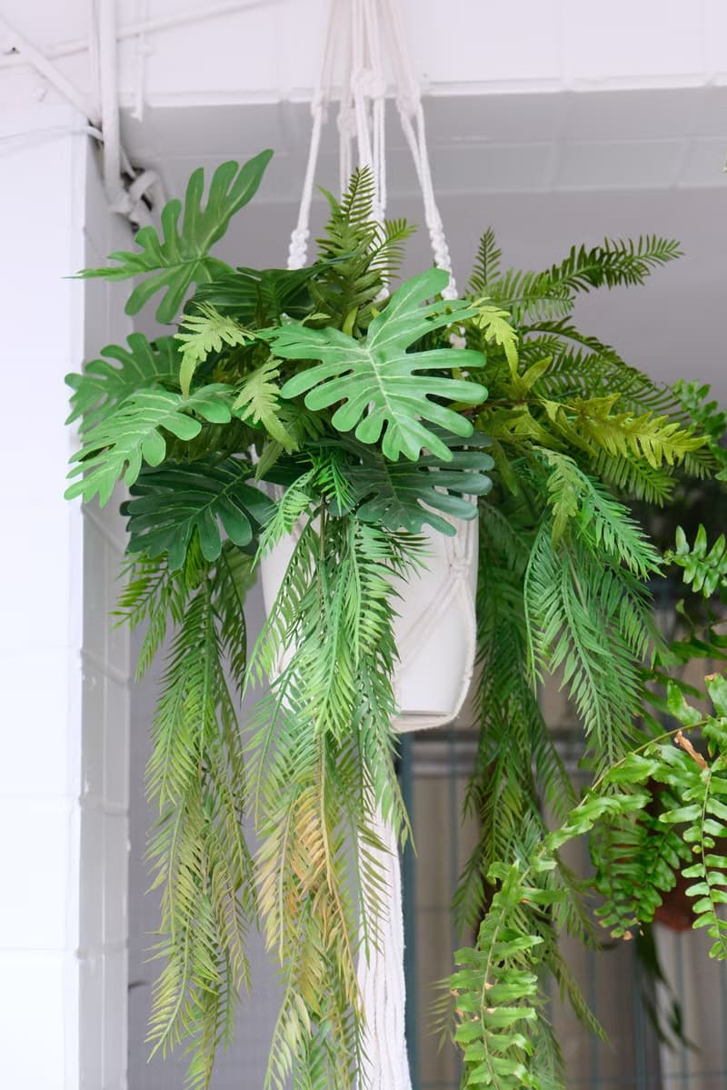 人造植物吊盆設計 空間綠化規劃設計