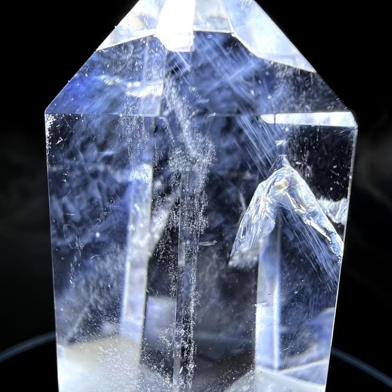 三山。柱 一圖一物 擺件 精品 療癒 l 藍針柱 白幽靈山 爆彩 l