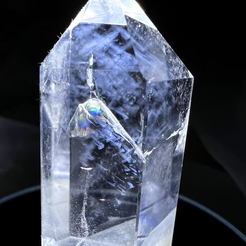 三山。柱 一圖一物 擺件 精品 療癒 l 藍針柱 白幽靈山 爆彩 l