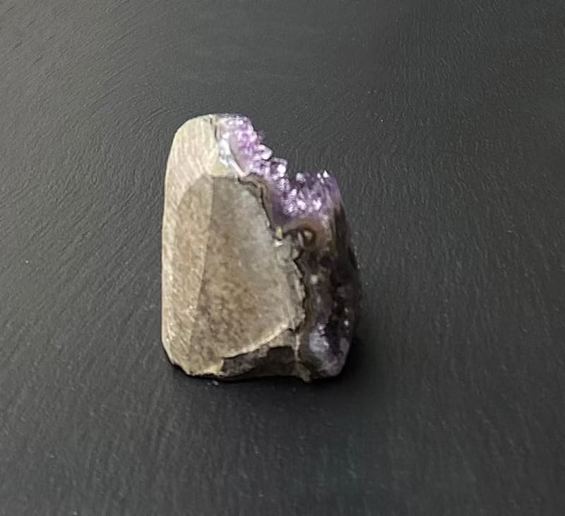 招財開運-天然原礦異象財眼紫晶鎮共生黑碧璽   紫水晶 快速出貨