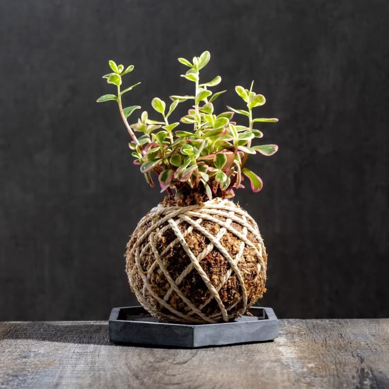 彩虹馬齒牡丹苔球 苔球植物 苔玉 室內植物 辦公室植物 交換禮物