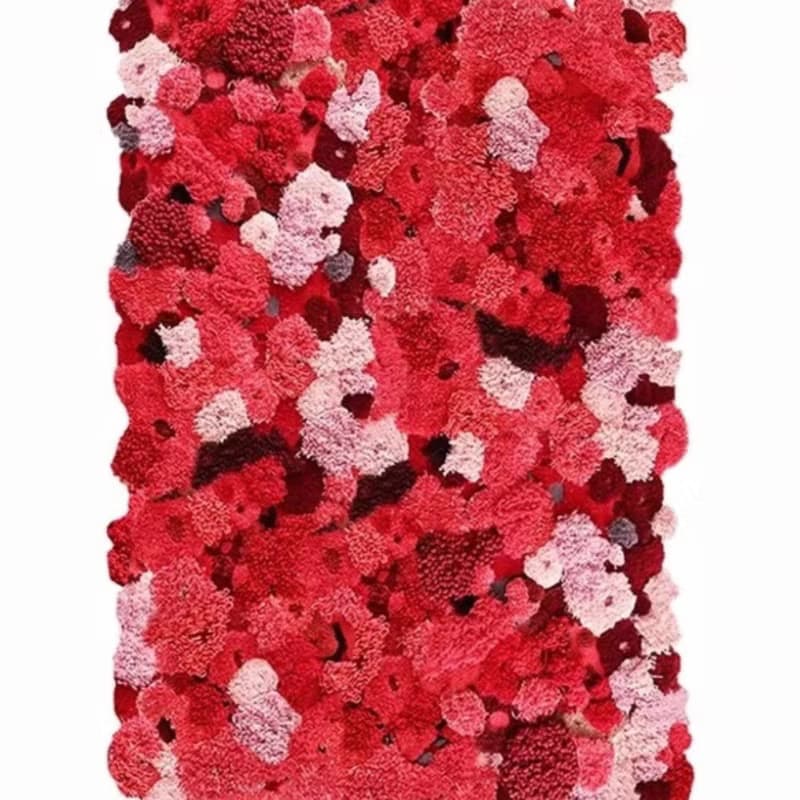 北歐風 手作 紐西蘭羊毛地毯 紅色森林 客廳臥室 床邊墊 家居裝飾