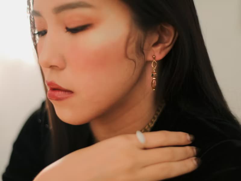 Sight Of Twinkling | 瑪瑙琉璃耳環 可拆式無痛耳扣 - 單只販售