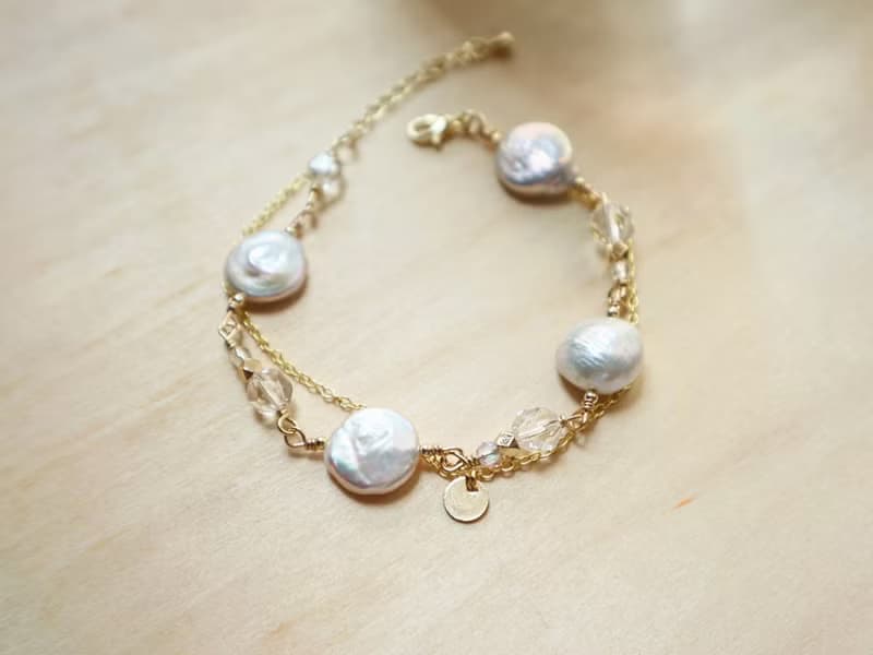 【清新|簡約氣質】隨形不規則|淡水珍珠手鏈|調節心脈|鎮定安神